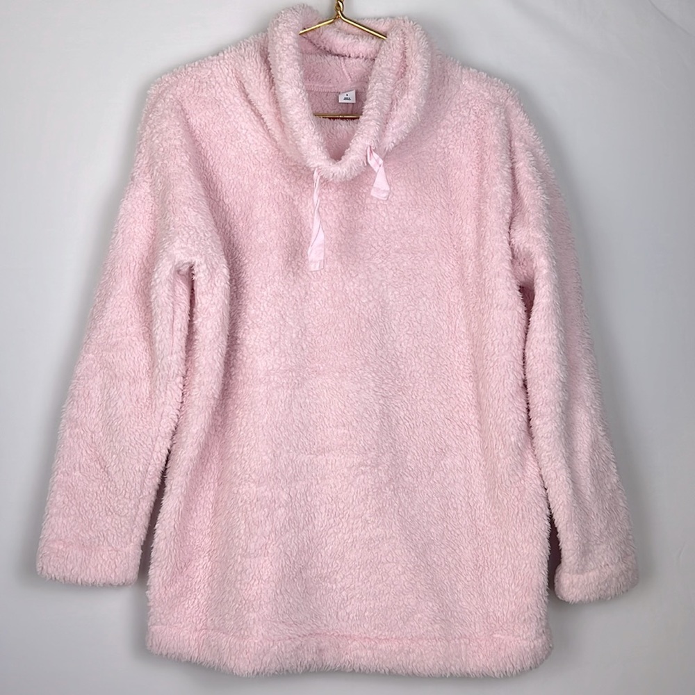 Sherpa Cowl Neck Pullover